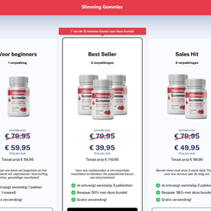 ! NEW OFFER - Slimming Gummies - DTC [NL,BE] (Social,Banner,Native,Push,SEO,Search,Brand Bidding) - CPA