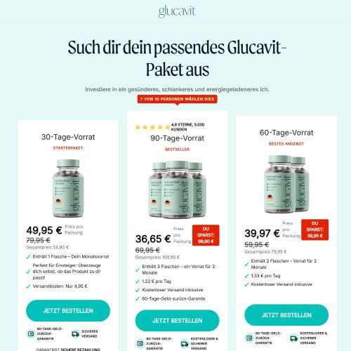 ! HOT OFFER - Glucavit - Diet  [DE,AT,CH] (Banner,Native,Social,Search,SEO,Brand Bidding) - CPA