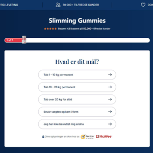 Slimming Gummies - DTC [DK] (Social,Banner,Native,Push,SEO,Search,Brand Bidding) - CPA