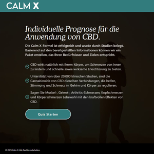 Calm X CBD - DTC [DE,AT] (Social,Banner,Native,Push,SEO,Search,Brand Bidding) - CPA 