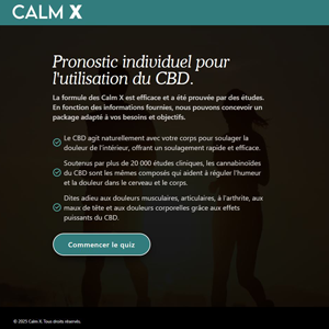 Calm X CBD - DTC [FR] (Social,Banner,Native,Push,SEO,Search,Brand Bidding) - CPA