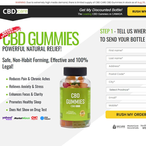 CBD Care Gummies [CA] (Social,Banner,Native,Push,SEO,Search,Brand Bidding) - CPA 