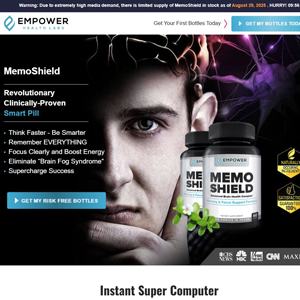 MemoShield - DTC [US,CA] (Banner,Native,Social,Search,SEO,PPC,Push,Brand Bidding,Shopping) - CPA