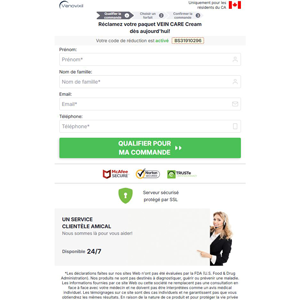 !  NEW OFFER - Venovixil Vein Care Cream French - DTC [CA] (Banner,Native,Social,Search,SEO,PPC,Push,Brand Bidding,Shopping) - CPA