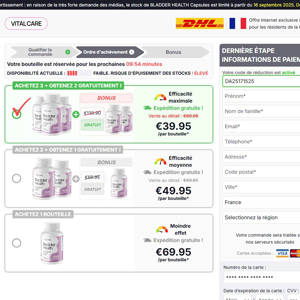 !  NEW OFFER - VitalCare Bladder Health - DTC [FR,BE,CH,LU] (Banner,Native,Social,Search,SEO,PPC,Push,Brand Bidding,Shopping) - CPA