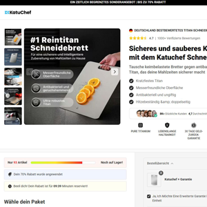 ! NEW OFFER - KatuChef Titanium Cutting Board - DTC [DE] (Social,Banner,Native,Push,SEO,Search,Brand Bidding) - CPA