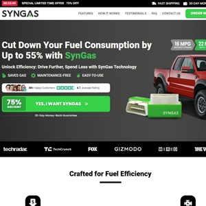 SynGas OBD Fuel Saver [INTL] (Social,Banner,Native,Push,SEO,Search,Brand Bidding) - CPA