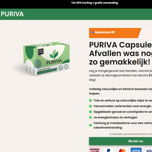 Puriva Diet - DTC [NL] (Social,Banner,Native,Push,SEO,Search,Brand Bidding) - CPA
