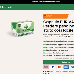 Puriva Diet - DTC [IT] (Social,Banner,Native,Push,SEO,Search,Brand Bidding) - CPA