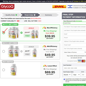 GlycoQ Blood Support Capsules - DTC [IL] (Banner,Native,Social,Search,SEO,PPC,Push,Brand Bidding,Shopping) - CPA