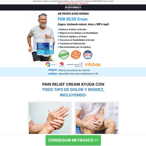ArthroMax+ Cream - DTC [AR] (Banner,Native,Social,Search,SEO,PPC,Push,Brand Bidding,Shopping) - CPA