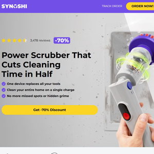 Synoshi PRO - Power Spin Scrubber [INTL] (Banner,Native,Social,Search,SEO) - CPA {No BrandBidding}