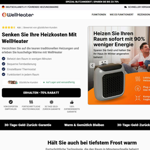 WellHeater - DTC [DE] (Social,Banner,Native,Push,SEO,Search,Brand Bidding) - CPA  