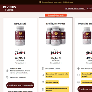 Revintis Forte Heart Health - DTC [FR] (Social,Banner,Native,Push,SEO,Search,Brand Bidding) - CPA