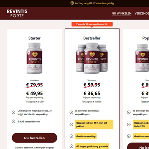 Revintis Forte Heart Health - DTC [BE] (Social,Banner,Native,Push,SEO,Search,Brand Bidding) - CPA