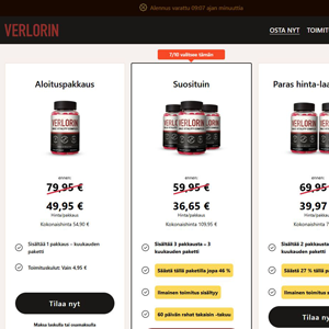 Verlorin ME - DTC [FI] (Social,Banner,Native,Push,SEO,Search,Brand Bidding) - CPA