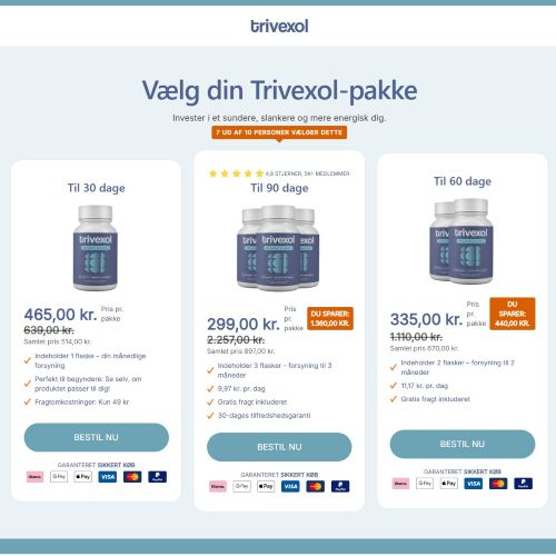 Trivexol - Diet  [DK] (Banner,Native,Social,Search,SEO,Brand Bidding) - CPA