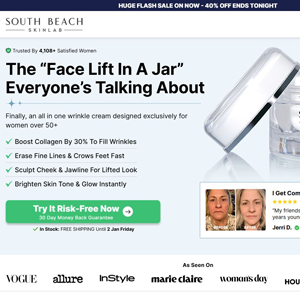 South Beach Skin Lab - TSL & VSL [US] (Banner,Native,Social,Search,SEO,Brand Bidding) - CPA