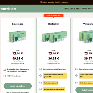 Nutrivea Metabolism and Digestion - DTC [DE,AT,CH,NL,BE,FR,SE,IT,DK,IE,FI] (Social,Banner,Native,Push,SEO,Search,Brand Bidding) - CPA