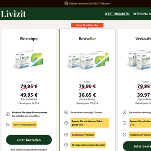 Livizit Diet - DTC [DE,AT,CH,NL,BE,FR,SE,DK,IE,FI,IT,PT,ES] (Social,Banner,Native,Push,SEO,Search,Brand Bidding) - CPA