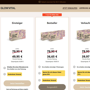 GlowVital Skin Health - DTC [DE,AT,CH,NL,BE,FR,SE,DK,IE,FI] (Social,Banner,Native,Push,SEO,Search,Brand Bidding) - CPA