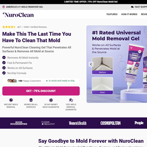 NuroClean Mold Remover - Product Page [INTL] (Social,Banner,Native,Push,SEO,Search,Brand Bidding) - CPA
