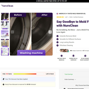 NuroClean Mold Remover - DTC [INTL] (Social,Banner,Native,Push,SEO,Search,Brand Bidding) - CPA