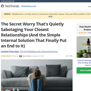 WellaNaturals Chlorophyll Drops - Advertorial  [INTL] (Social,Banner,Native,Push,SEO,Search,Brand Bidding) - CPA