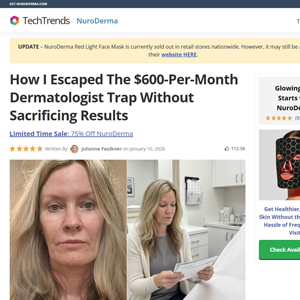 NuroDerm Red Light Mask - Advertorial [INTL] (Social,Banner,Native,Push,SEO,Search,Brand Bidding) - CPA 