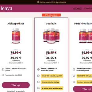 Leava Diet Gummies - DTC [FI] (Social,Banner,Native,Push,SEO,Search,Brand Bidding) - CPA