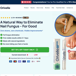 Orivelle Fungus Pen - Product Page [INTL] (Social,Banner,Native,Push,SEO,Search) - CPA {No BrandBidding}