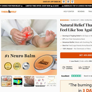 TheraWolf Neuro Balm - Product Page [INTL] (Social,Banner,Native,Push,SEO,Search,Brand Bidding) - CPA