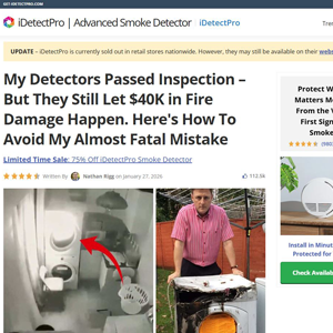 iDetectPro Smoke Detector - Advertorial [INTL] (Social,Banner,Native,Push,SEO,Search,Brand Bidding) - CPA