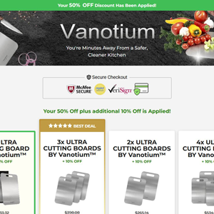 Vanotium Cutting Board - DTC [Multi-GEO] (Social,Banner,Native,Push,SEO,Search,Brand Bidding) - CPA 