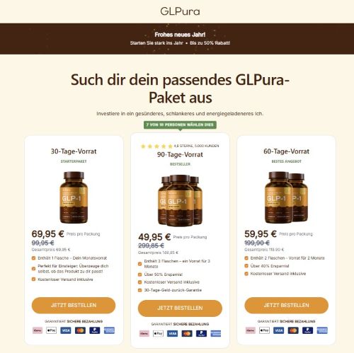 GLPura - High CTC - DTC LP  [DE,AT,UK,FR,BE,CH,DK,SE,FI,ES] (Banner,Native,Social,Search,SEO,Brand Bidding) - CPA 