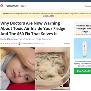 Ozoori Fridge Deodoriser - Advertorial [INTL] (Social,Banner,Native,Push,SEO,Search,Brand Bidding) - CPA