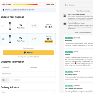Sensselo Male Enhancement - DTC [INTL] (Social,Banner,Native,Push,SEO,Search,Brand Bidding) - CPA