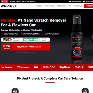 NuraFix  Nano Car Spray - Product Page [INTL] (Social,Banner,Native,Push,SEO,Search,Brand Bidding) - CPA