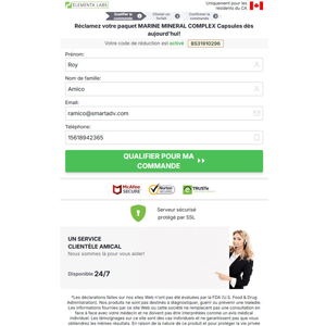 AQUATHRIVE Marine Mieral Complex - French  DTC [CA] (Banner,Native,Social,Search,SEO,PPC,Push,Brand Bidding,Shopping) - CPA