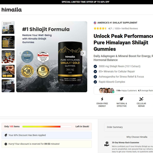 Himalla Shilajit Gummies - DTC [INTL] (Social,Banner,Native,Push,SEO,Search,Brand Bidding) - CPA