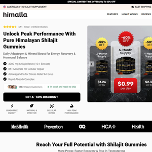 Himalla Shilajit Gummies - Product Page [INTL] (Social,Banner,Native,Push,SEO,Search,Brand Bidding) - CPA 