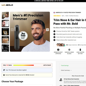 MrBoldPro Nose Hair Trimmer - DTC [INTL] (Social,Banner,Native,Push,SEO,Search,Brand Bidding) - CPA 