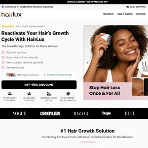 HairLux Follicle Activator - Product Page [INTL] (Social,Banner,Native,Push,SEO,Search,Brand Bidding) - CPA