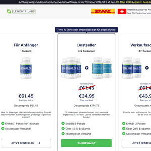 Vitalis FX Gummies - DTC [CH] (Banner,Native,Social,Search,SEO,PPC,Push,Brand Bidding,Shopping) - CPA 