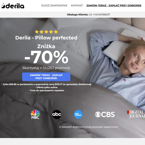 Derila Memory Foam Pillow COD [PL] (Banner,Native,Social,Search,SEO) - CPA {No BrandBidding} 