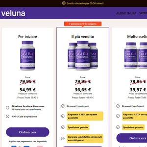 Veluna GLP Booster - DTC [IT] (Social,Banner,Native,Push,SEO,Search,Brand Bidding) - CPA