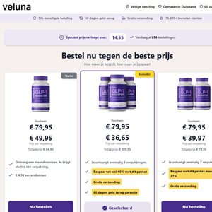 Veluna GLP Booster - DTC [NL] (Social,Banner,Native,Push,SEO,Search,Brand Bidding) - CPA 