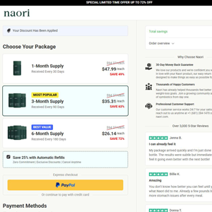 Naori Symbiotics Subscription - DTC [INTL] (Social,Banner,Native,Push,SEO,Search,Brand Bidding) - CPA