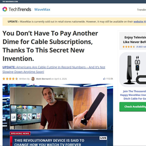 WaveMax Antenna - Advertorial [INTL] (Social,Banner,Native,Push,SEO,Search,Brand Bidding) - CPA