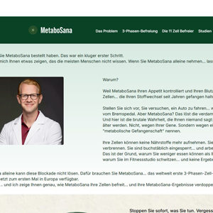 MetaboSana - TSL & VSL [DE,AT,CH] (Social,Banner,Native,Push,SEO,Search,Brand Bidding) - CPA 